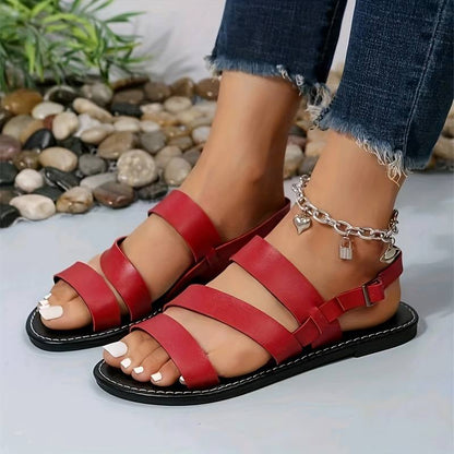 Sandales d’été femme à trois brides – Élégantes et faciles à porter