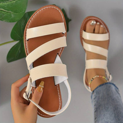 Sandales d’été femme à trois brides – Élégantes et faciles à porter