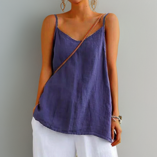 Women's Round Neck Tank Top – Basic Casual Sleeveless