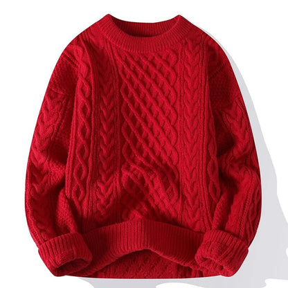 Pull Tricot Vintage Homme – Chandail Rétro Chaud Et Élégant