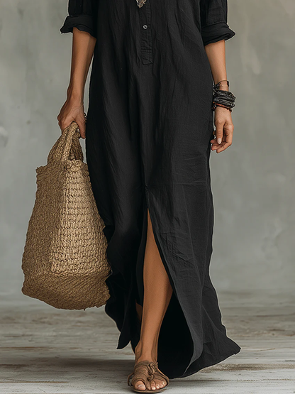 Abito maxi da donna con silhouette valorizzante – Elegante e fluido