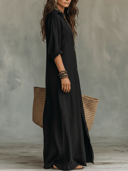 Abito maxi da donna con silhouette valorizzante – Elegante e fluido