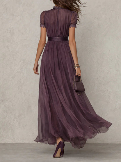 Vestito maxi in mussola donna – Stile vintage ed eleganza fluida