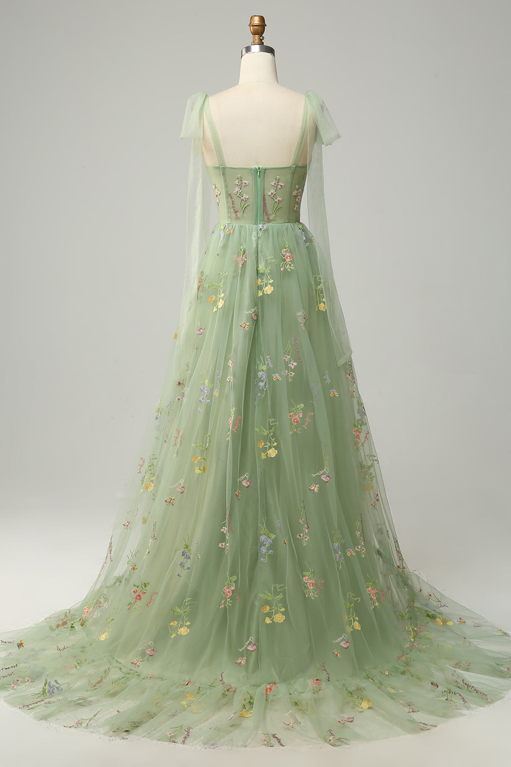 Robe Maxi Fleurie Élégante Femme – Style Bal A-Line avec Corset