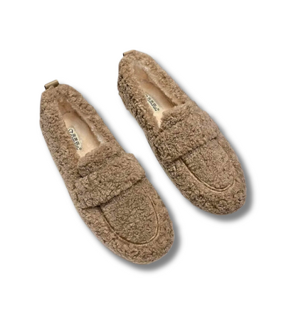 Chaussures d’Hiver Douillettes pour Femmes – Doublure Polaire Confort Slip-On