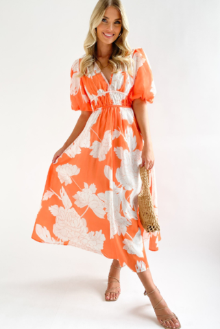 Robe Maxi Femme Col V Évasée Invitée à un Mariage - Flatteuse, Gracieuse