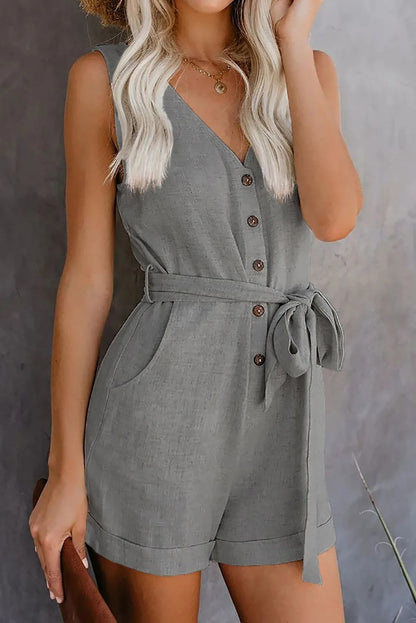 Combishort femme avec poches - Decontracte et pratique