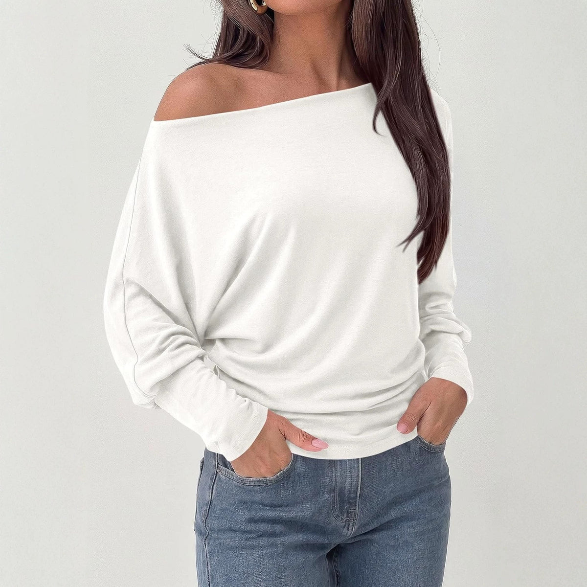 Top femme manches chauve-souris - Polyvalent et doux