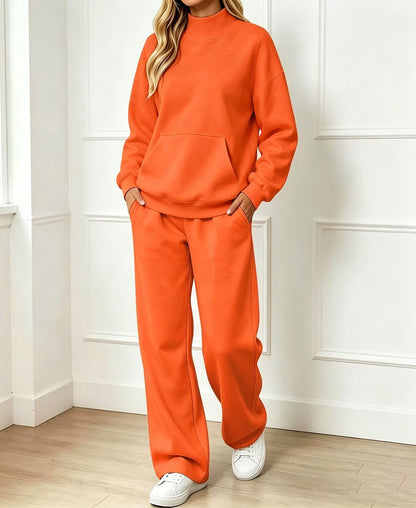Ensemble sweat femme col montant - Confortable et coordonne