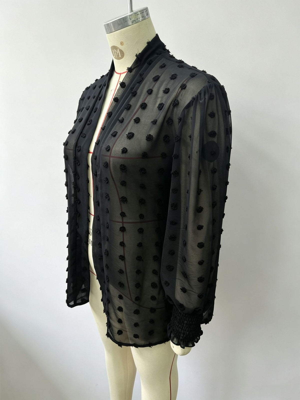 Cardigan automne femme a pompons - Leger et respirant