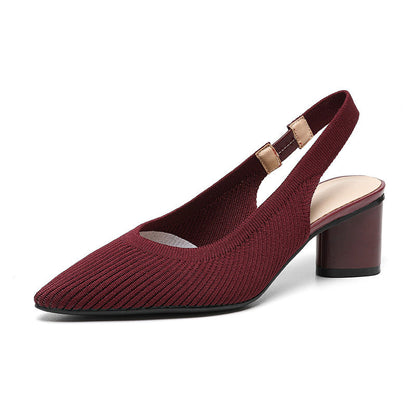 Chaussures femme à bout pointu – Talon carré stable et chic