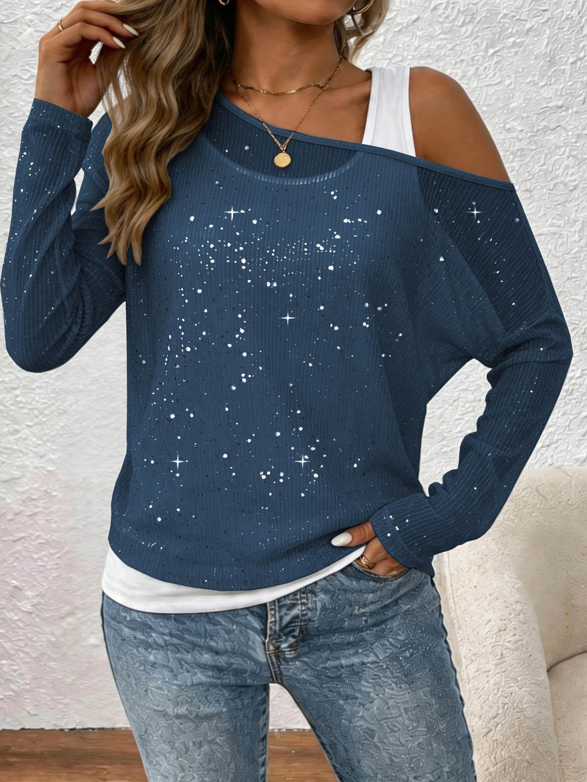 Camicia da donna a maniche lunghe - Elegante e fluida