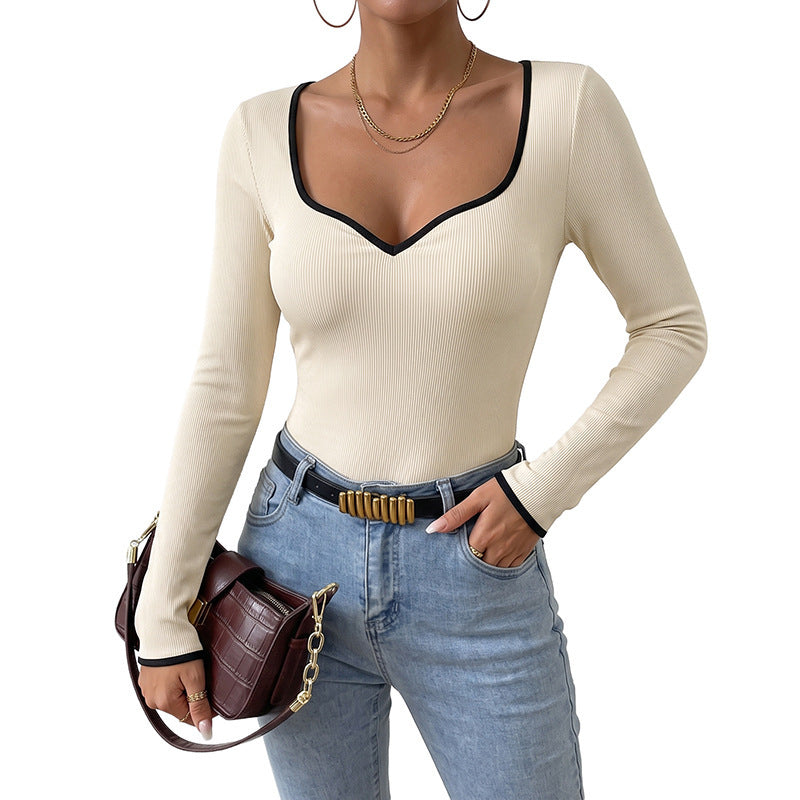 Women’s knitted long-sleeve jumpsuit – Casual and comfortable
