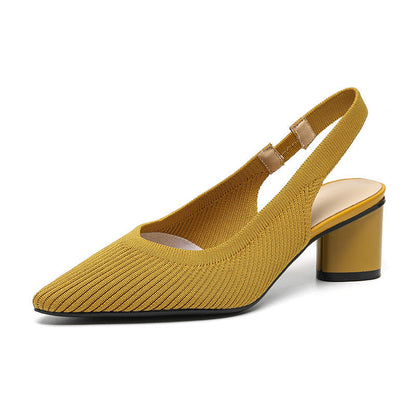 Chaussures femme à bout pointu – Talon carré stable et chic