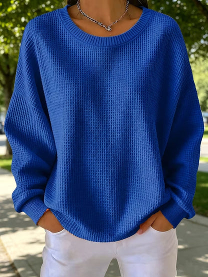 Women's quilted patchwork sweatshirt - Soft and casual