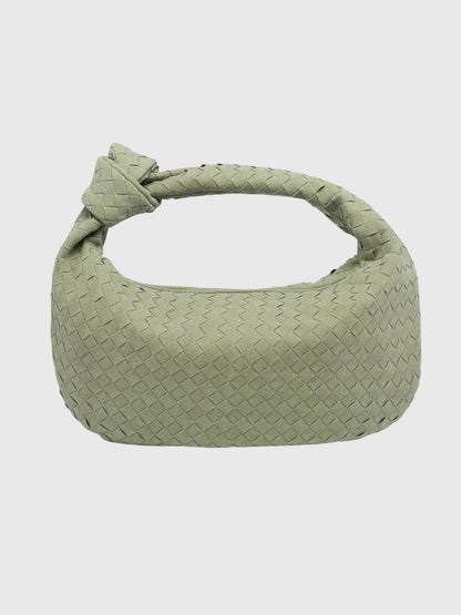 Sac Femme Moyen en Suédine Tressée – Style Élégant Noué au Quotidien