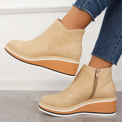 Stivali da donna in ecopelle scamosciata dal look lussuoso – Caldi ed eleganti