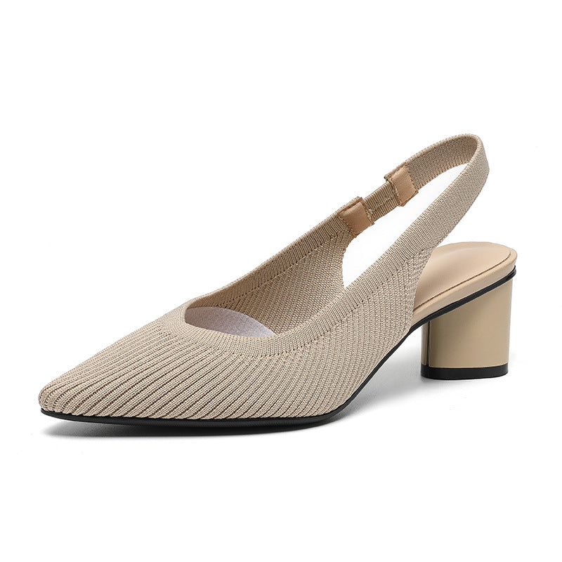 Chaussures femme à bout pointu – Talon carré stable et chic