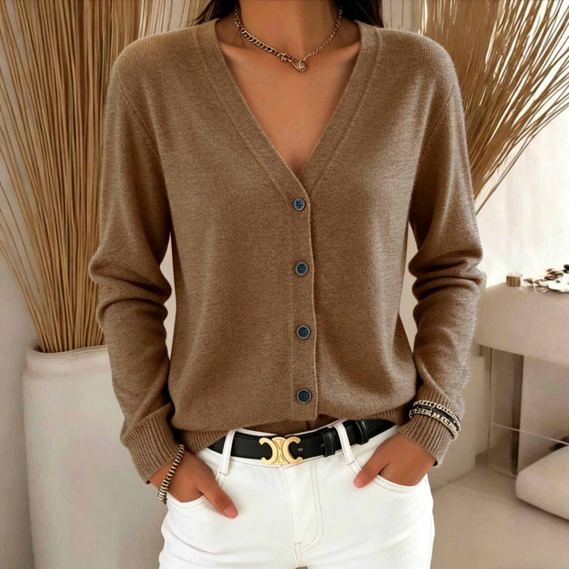 Cardigan da donna con scollo a V - Morbido e versatile