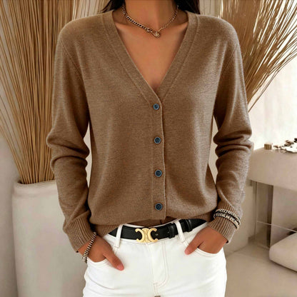 Cardigan da donna con scollo a V - Morbido e versatile