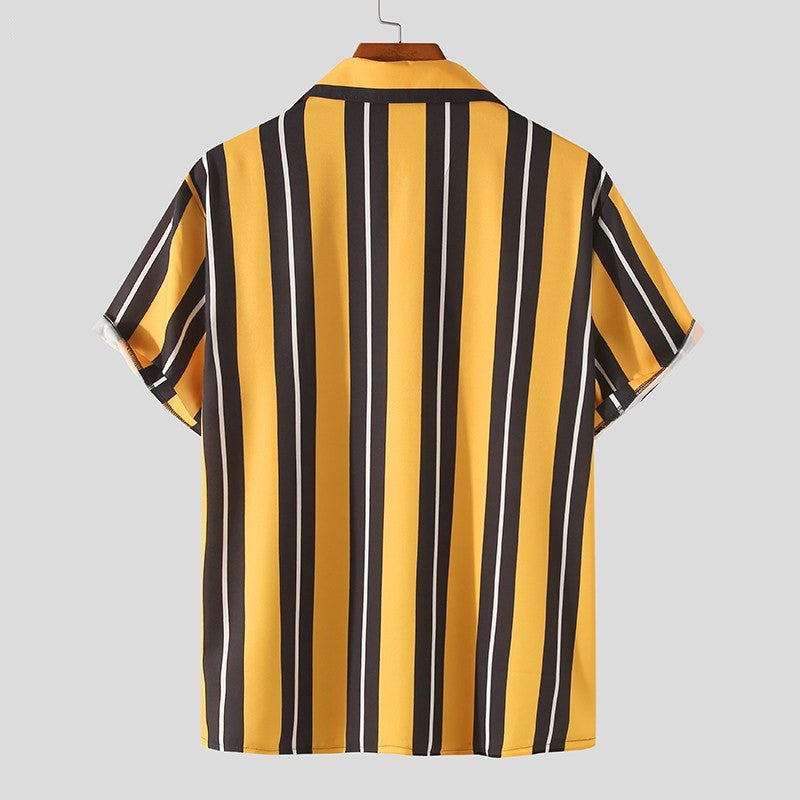 Chemise d’été décontractée premium pour homme – Chemise streetwear à manches courtes