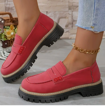 Femmes Mocassins à semelle épaisse premium – Chaussures confortables à talon épais