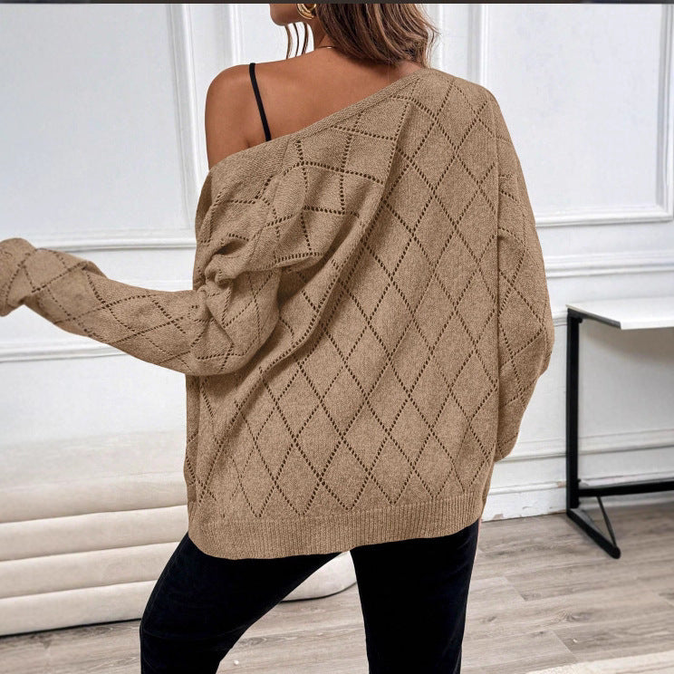 Gennembrudt cardigan til kvinder med lange ærmer – Let og elegant