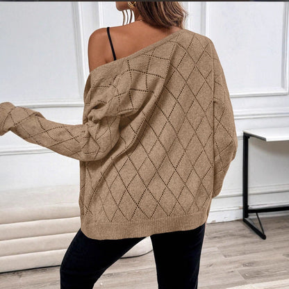 Gennembrudt cardigan til kvinder med lange ærmer – Let og elegant