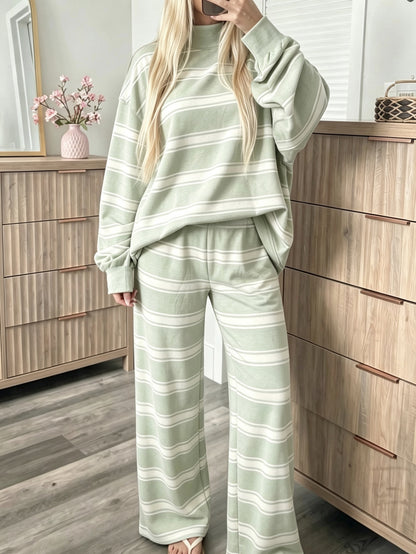 Completo casual da donna a righe - Coordinato e facile