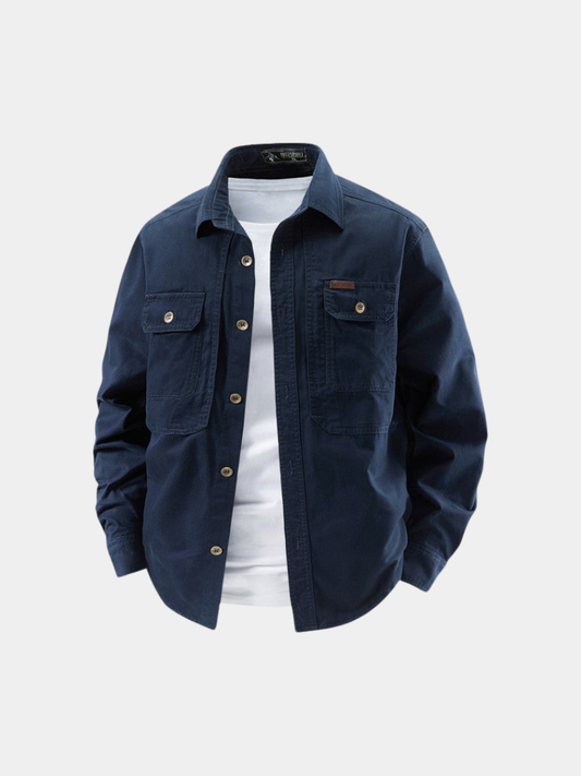 Men's Premium Utility Shirt with Long Sleeves – Casual Work Style