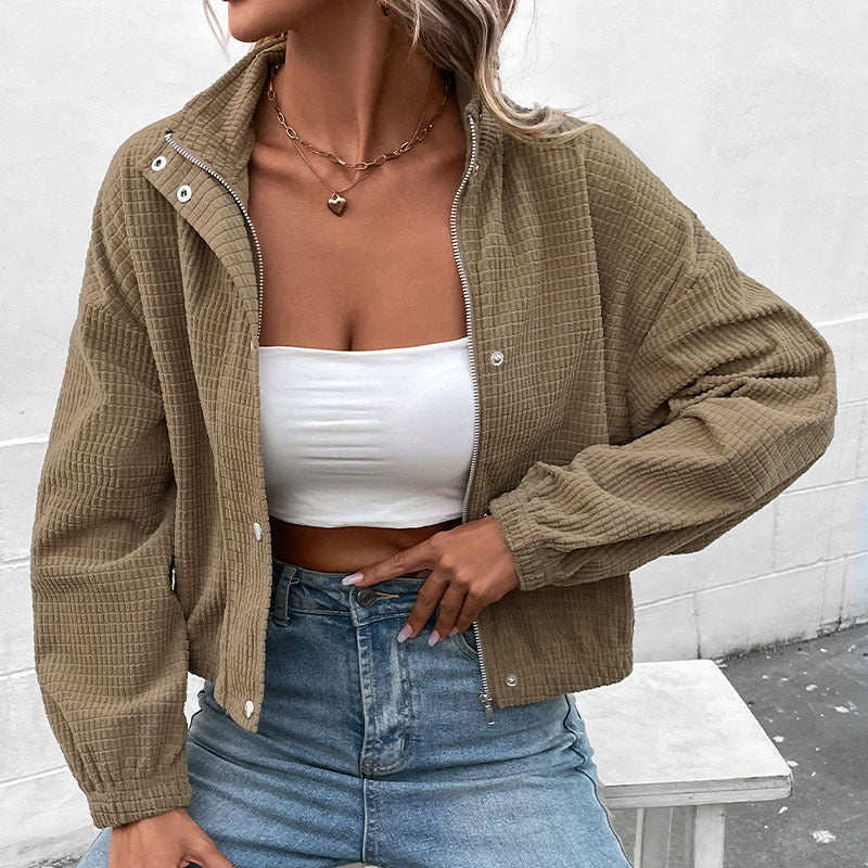 Brown Corduroy Jacket for Women – A Casual, Trendy Style for Every Day