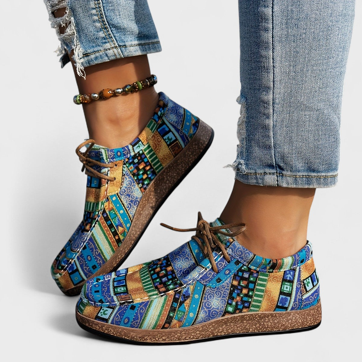 Baskets Colorées Légères pour Femme – Chaussures à Lacets Confortables