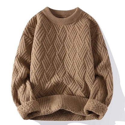 Pull Tricot Vintage Homme – Chandail Rétro Chaud Et Élégant
