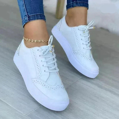 Baskets Orthopédiques En Daim À Lacets Pour Femme – Chaussures De Marche Confortables