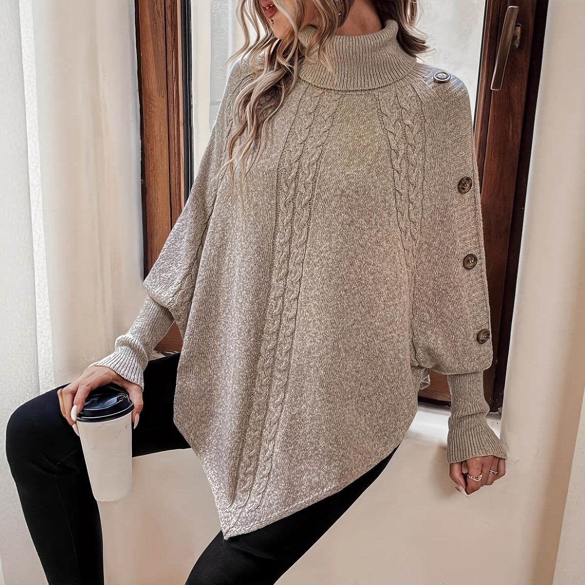 Pull ample femme uni - Doux et decontracte
