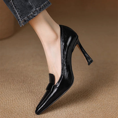Escarpins Femme en Cuir Verni – Chaussures Élégantes à Bout Pointu