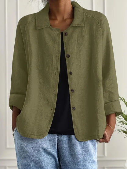 Blouse Décontractée Femme – Veste Légère Pour Superposition Quotidienne
