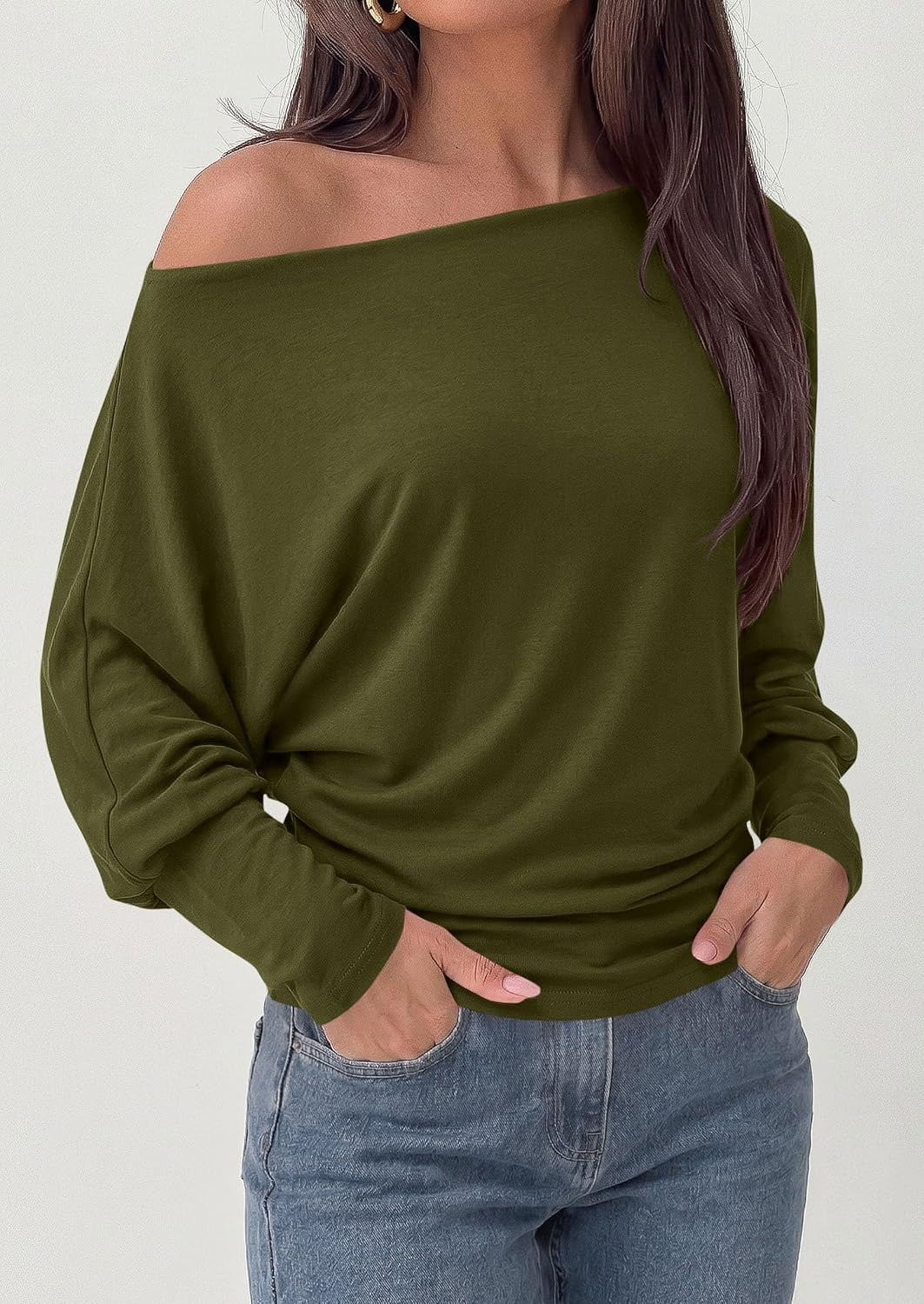 Top femme manches chauve-souris - Polyvalent et doux