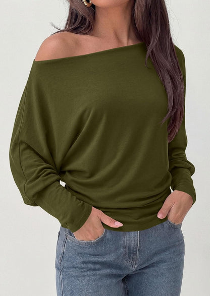 Top femme manches chauve-souris - Polyvalent et doux