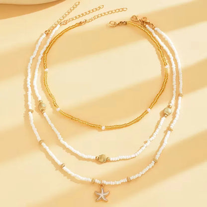 Collier coquillage et etoile - Delicat et estival