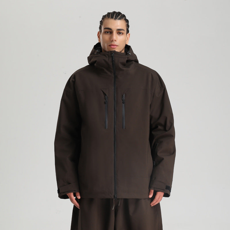 Veste de Ski Imperméable et Respirante pour Homme – Manteau d’Hiver à Capuche pour la Neige