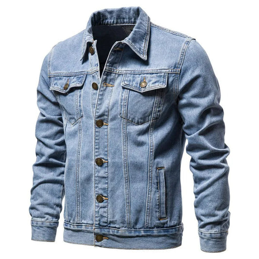 Veste en Denim Premium pour Homme – Vêtement Décontracté et Confortable