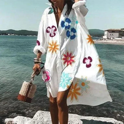 Robe chemise fluide tendance Robe blanche