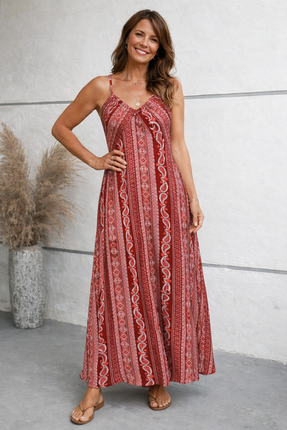 Abito maxi da donna stampato – Taglio fluido e aspetto estivo