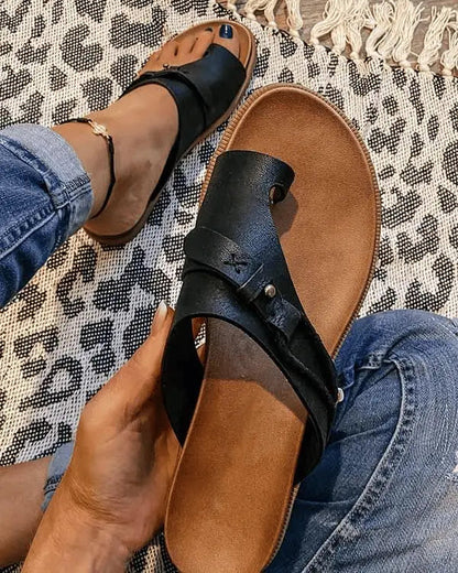 Sandalias de mujer confort con suela flexible - Prácticas y veraniegas