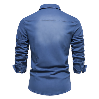 Chemise en Denim de Coton pour Homme