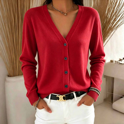 Cardigan da donna con scollo a V - Morbido e versatile