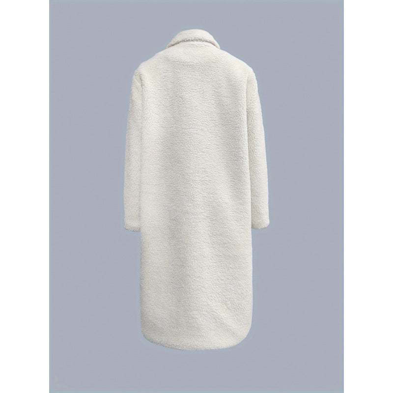 Women's fuzzy lapel jacket - Soft and warm