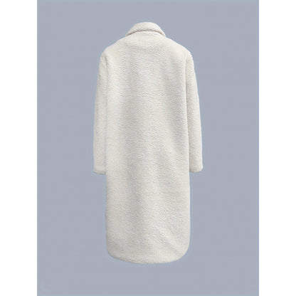 Women's fuzzy lapel jacket - Soft and warm