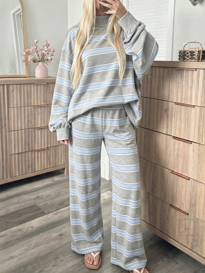 Completo casual da donna a righe - Coordinato e facile